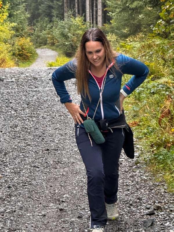 a little hike today, doing something for fitness again😊, and..