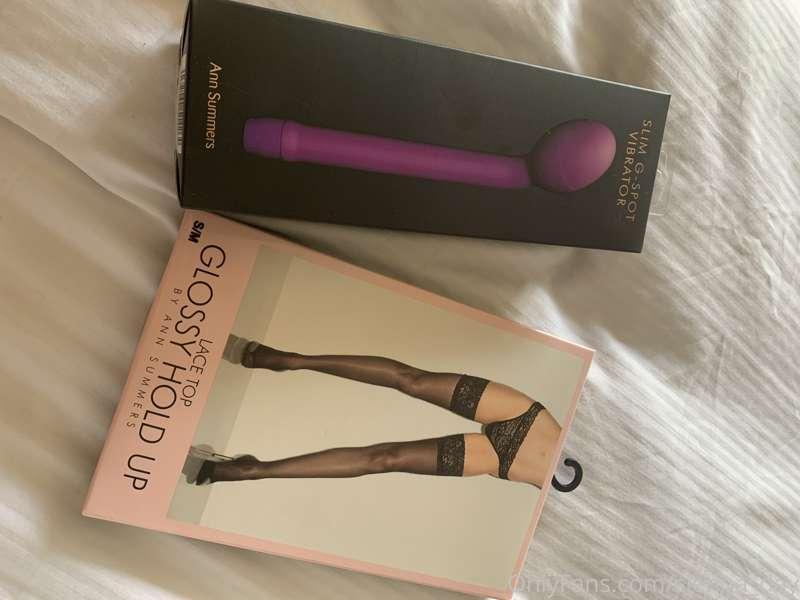 Got some new stockings and a new toy! Testing both LIVE this..