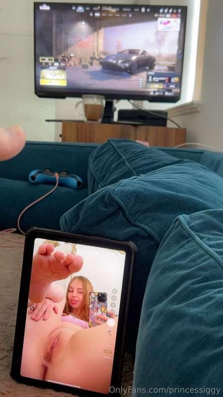morning coffee, pussy rubs, and video games. specifically pu..