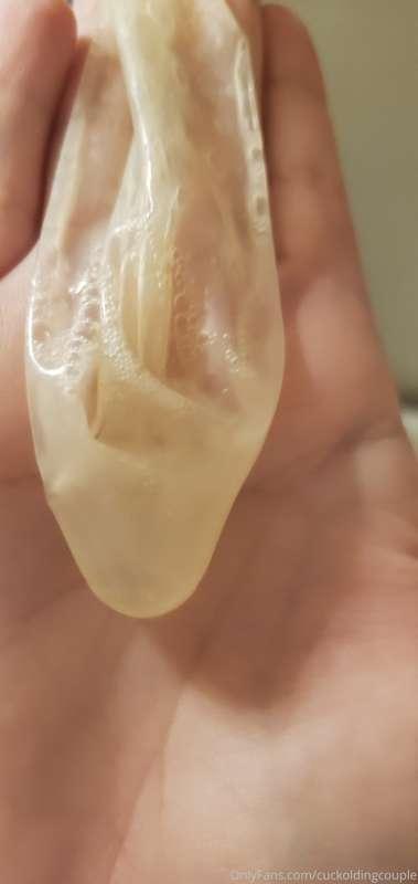 #usedcondomporn. Be a shame to let them go to waste....? Goo..