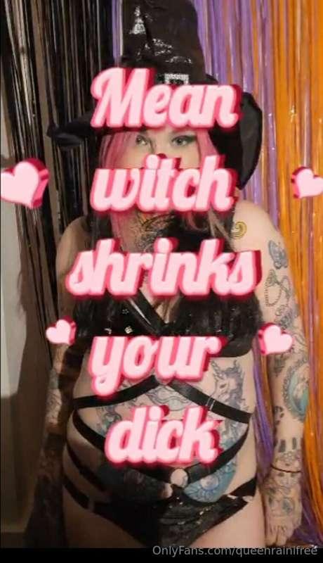 Dick Shrinking! You find a sexy witch hidden in the woods, y..