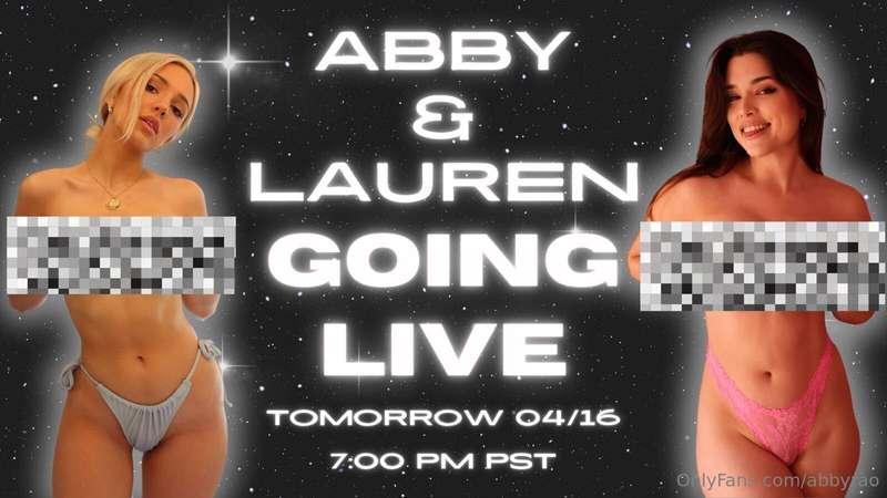 SURPRISE ⭐️👯‍♀️ me and @laurensummer are going live tomorrow..