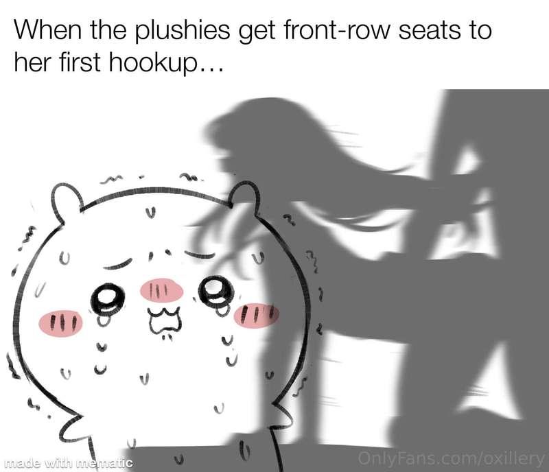 meow I could never make my plushies experience this trauma 😇