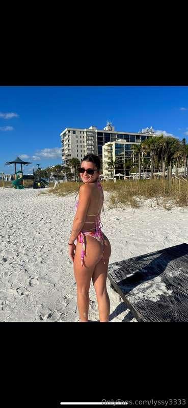 Beach, sun, and me in barely anything… how’s that for a drea..