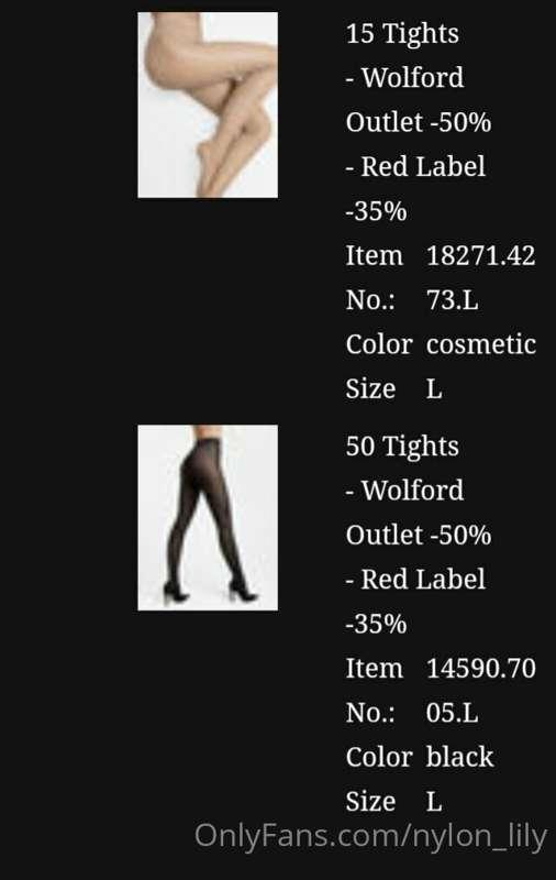 6 New pairs of Wolfords ordered! 😋 What are you looking forw..