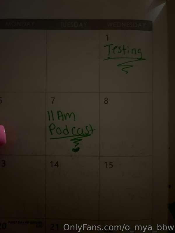 Working on my schedule for March and April what would y’all ..