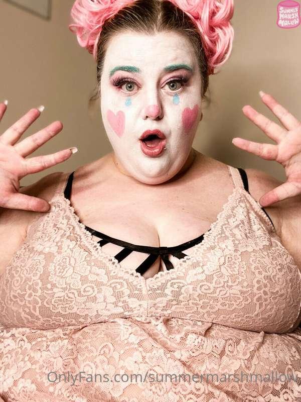 Editing my first clown video. What do you think of my look? ..
