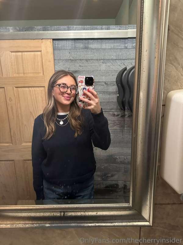 this restaurant bathroom is definitely big enough for the bo..