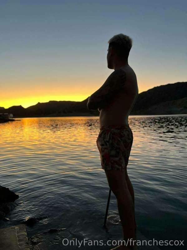 contemplating this beautiful sunset