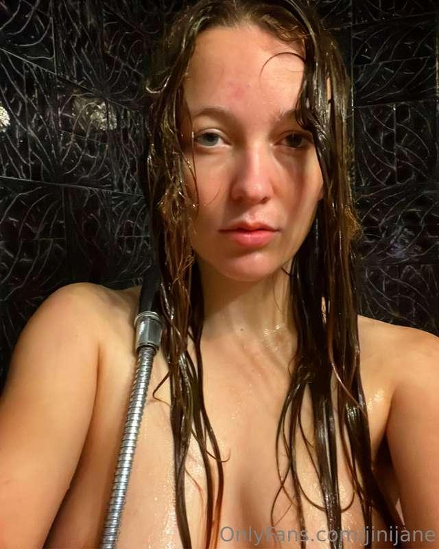 In the shower