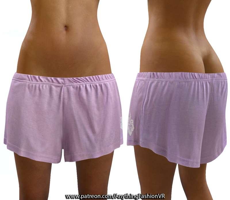 8K Realistic purple shorts