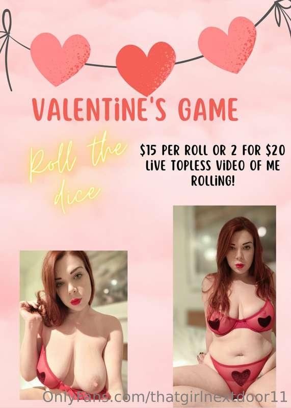 Shall we play a game!!!
ROLL THE DICE 🥰 as a special valenti..