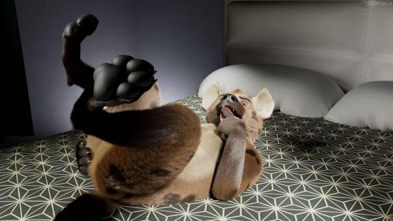 <Additional renders> Playful hyena