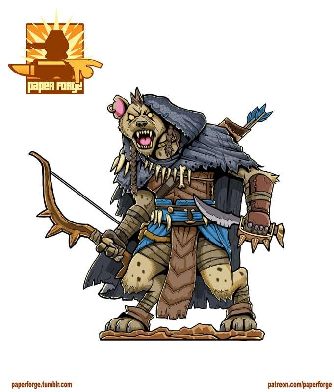 Gnoll Hunter colors Wip!