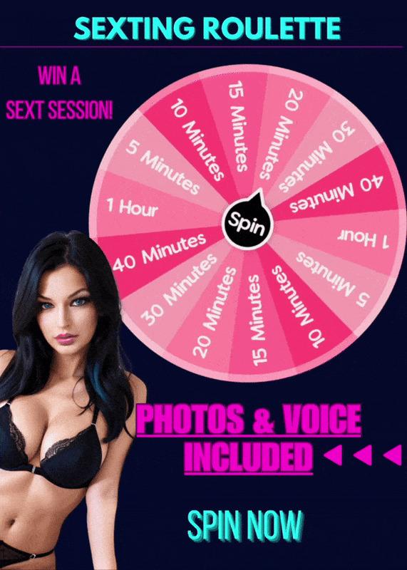    🎡💖 𝗦𝗘𝗫𝗧𝗜𝗡𝗚 𝗥𝗼𝘂𝗹𝗲𝘁𝘁𝗲 💖🎡


🥰ready to spin my new sexting wheel. $10 for your a steamy sexting session with me 😈 special content and voice message 🎤  included with every spin!