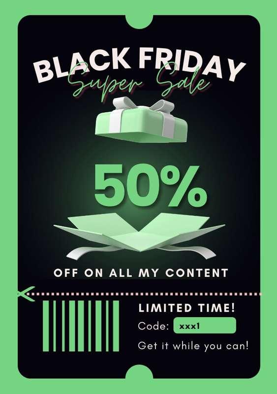 Get 50% OFF on ALL my videos!! Today only 🙈🥰Let me know if t..