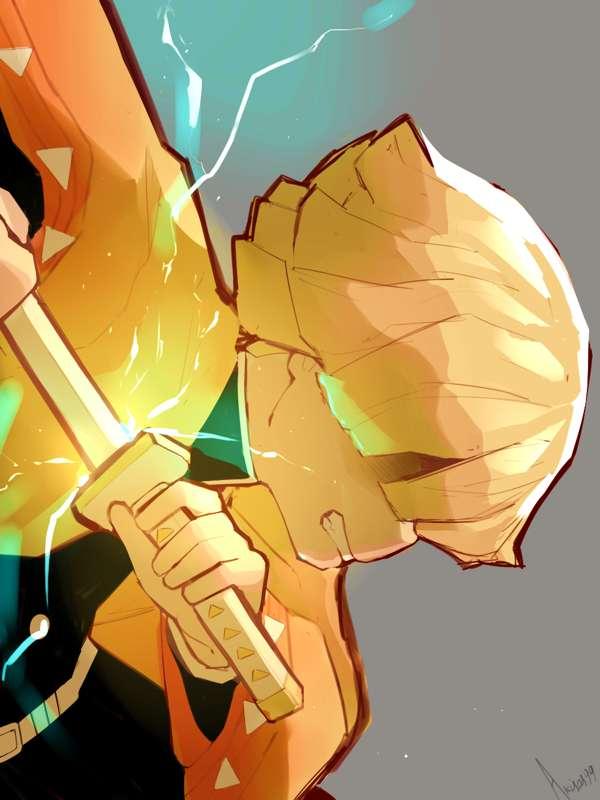 PNG  Fanart - Zenitsu - Demon Slayer 