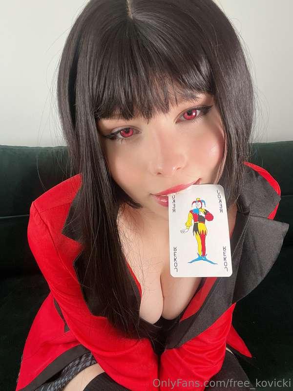 New cosplay! It’s Yumeko from kakegurui ^^ wanna play a game..