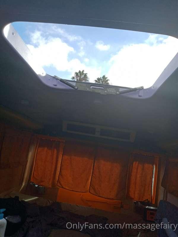 I learned that my buses roof opens.So freaking cool!
