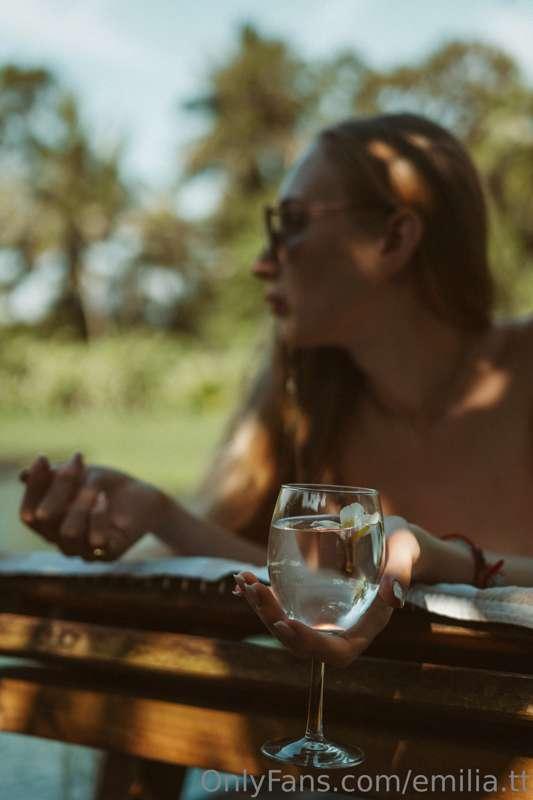 A glass of water and meditation -- that's all I need this mo..