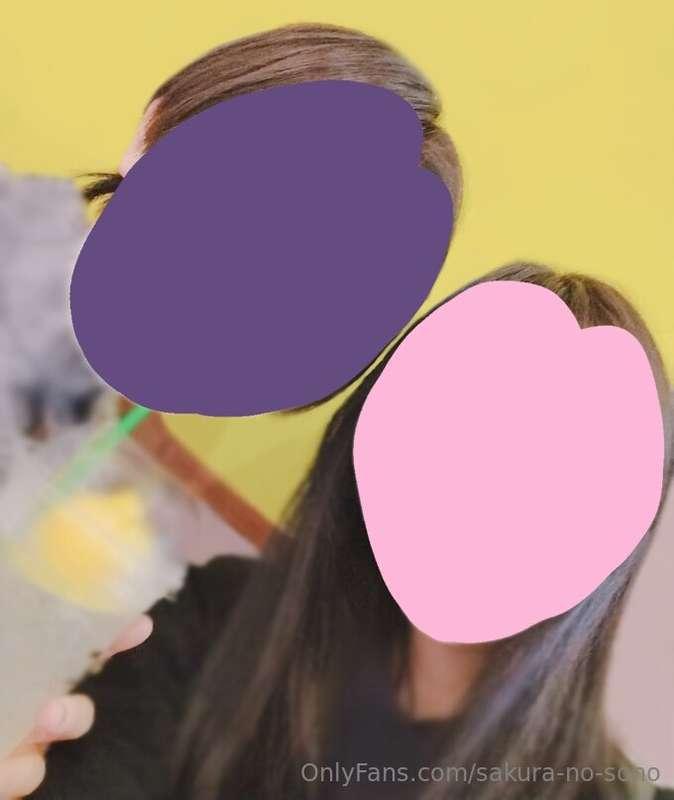 一緒にレモネードを飲んだよ♪🍋 ←苑乃ちゃん　桜乃ちゃん→
