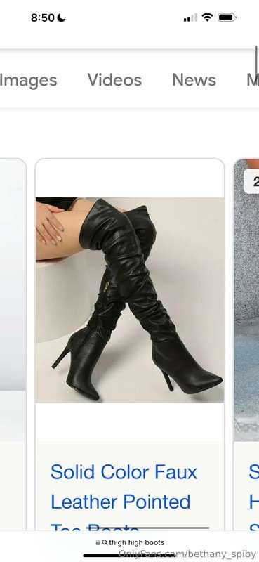 Hey guys… I want THESE boots 😍 and a catsuit. And a naughty ..