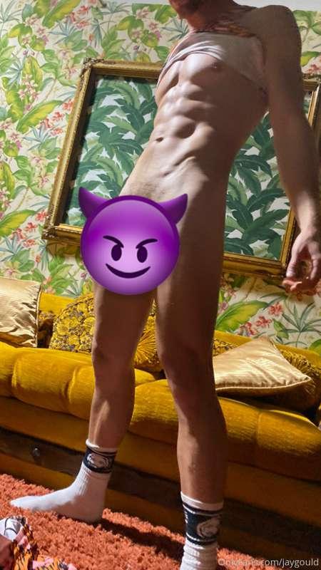 Socks on, Cocks out. Just got back from a hike and felt like..