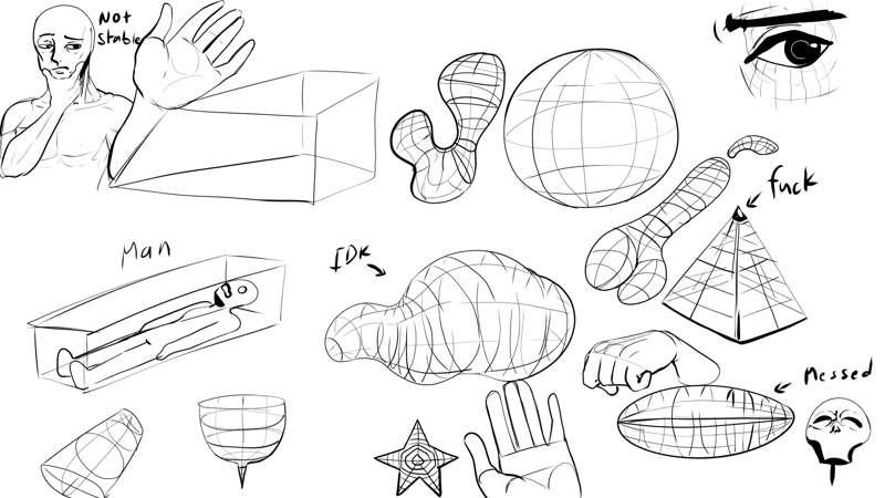 Some shapes Sketches 