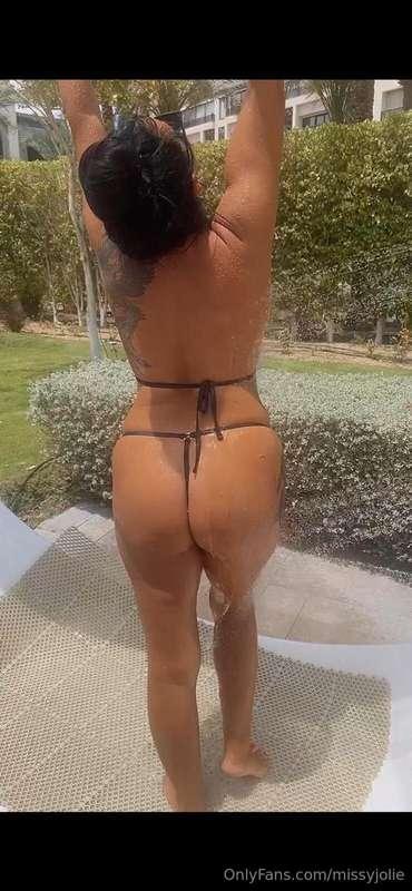 As you can see, I love being all wet and half naked in publi..