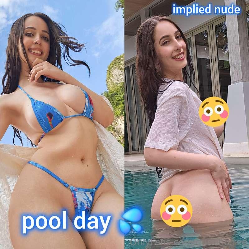 I need you to fuck me in this pool RIGHT here, RIGHT now, th..