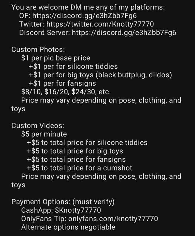 Custom content pricing
DM me if you have questions