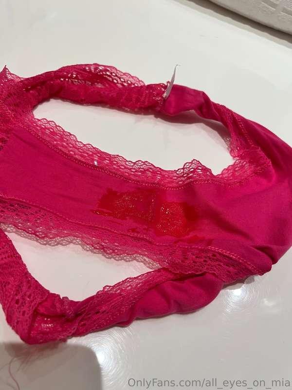 The office is so quiet… perfect time to slide my panties off..