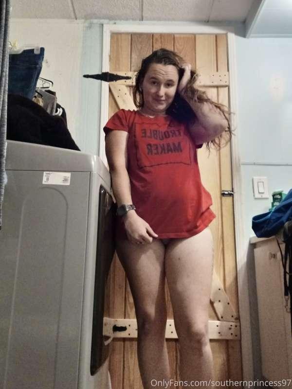Do you think this shirts matches my personality.
Trouble-Mak..