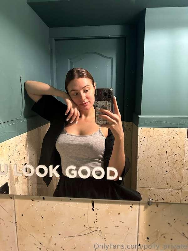 I pray, and the mirror speaks for me😋