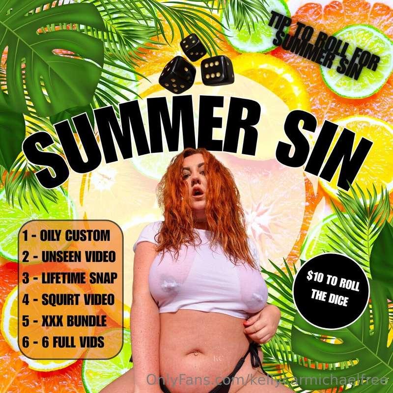 🎲 ROLL FOR SUMMER SIN 🌴let the dice decide how you're gonna ..