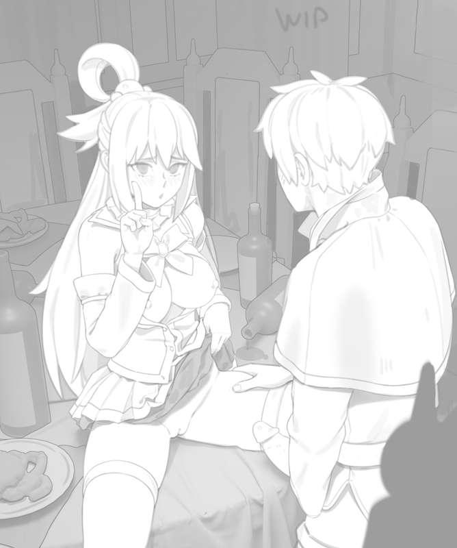 Aqua and Kazuma WIP