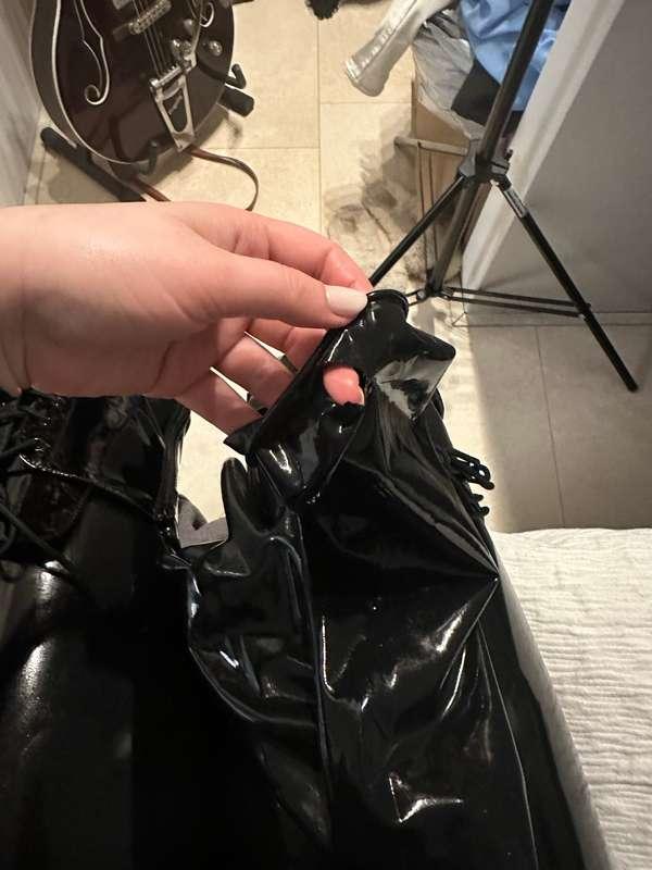 So my long latex gloves broke.. after someone else broke my ..