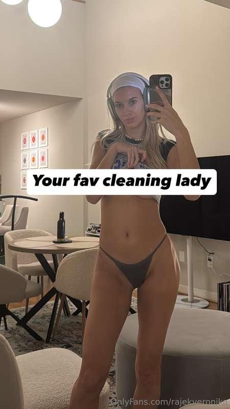 Dm me for more cute cleaning pics xoxo