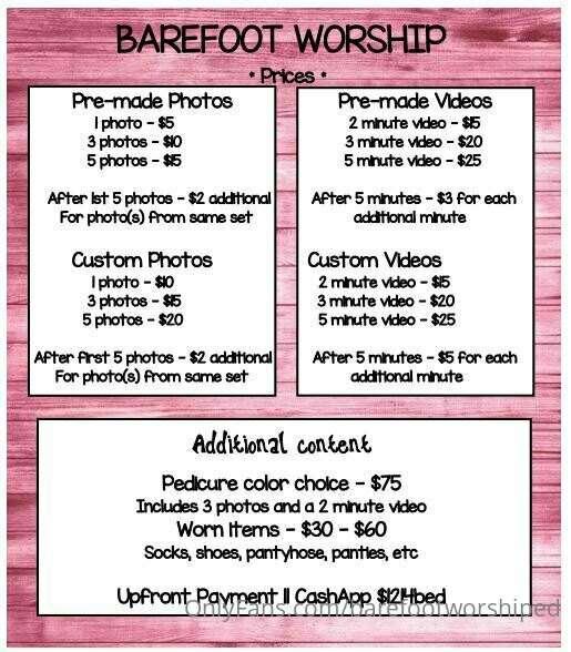 here's my new price list. DM me if you're interested in any ..