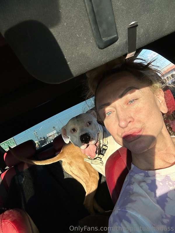 The joys of car rides with these two lunatics. As soon as th..
