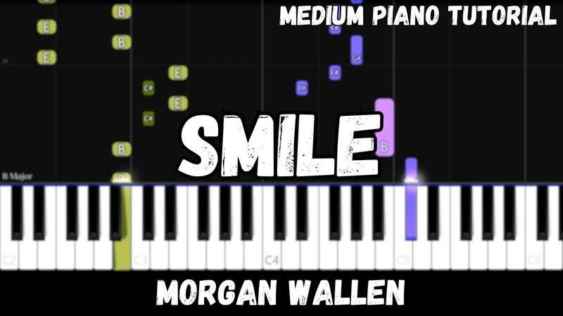 Medium MIDI - Morgan Wallen - Smile (Atlantic Notes Arrangement + Tempo + Colors + Key)
