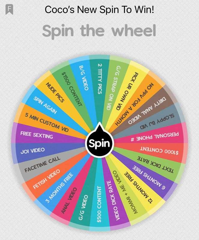 ***🥳 SPIN COCO’S WHEEL 🥳***

𝐈 𝐉𝐔𝐒𝐓 𝐀𝐃𝐃𝐄𝐃 𝐌𝐘 𝐍𝐔𝐌𝐁𝐄𝐑 & 𝐂𝐔𝐒𝐓𝐎𝐌..