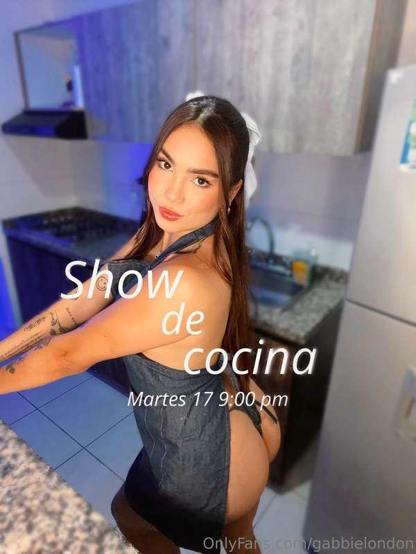 SHOW DE COCINA próximo martes 😏👩🏼‍🍳 tu chef favorita cocinar..