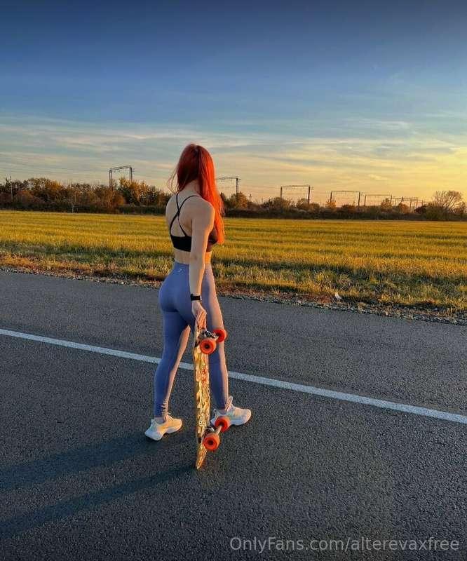 Beneath the canvas of the youthful sky, she glides with the ..