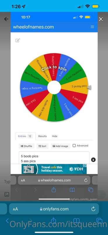 LETS PLAY A GAME! TIP THE AMOUNT FOR HOW MANY SPINS YOU WANT..