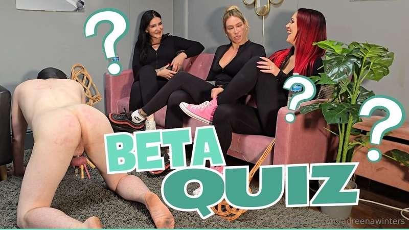 THE BETA QUIZ: HIS ONLY CHANCE FOR RELEASE! 😂  In this thril..
