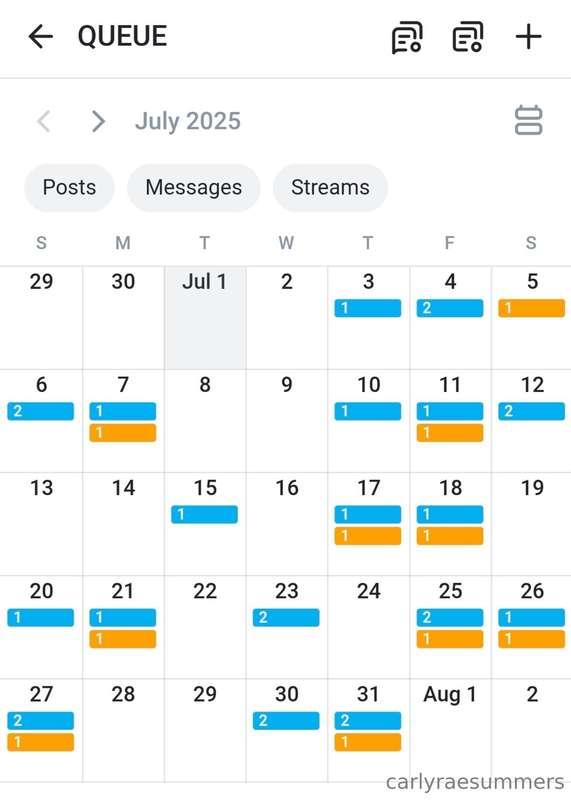 TONES of New Content qued this and next month @CarlyRaeSumme..