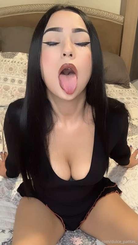 Just practicing for when you cum in my mouth daddy