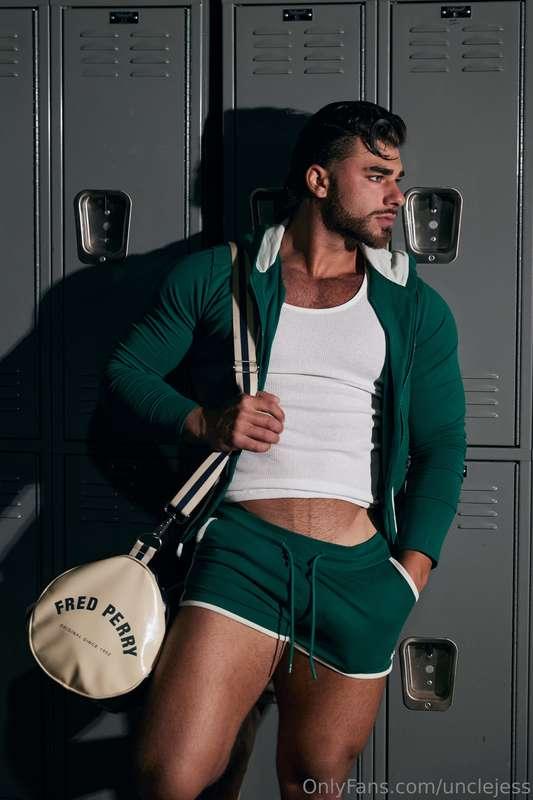 Locker room talk... would you undress me and suck my dick? O..