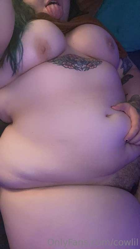 Hold my tummy while u fuck me?